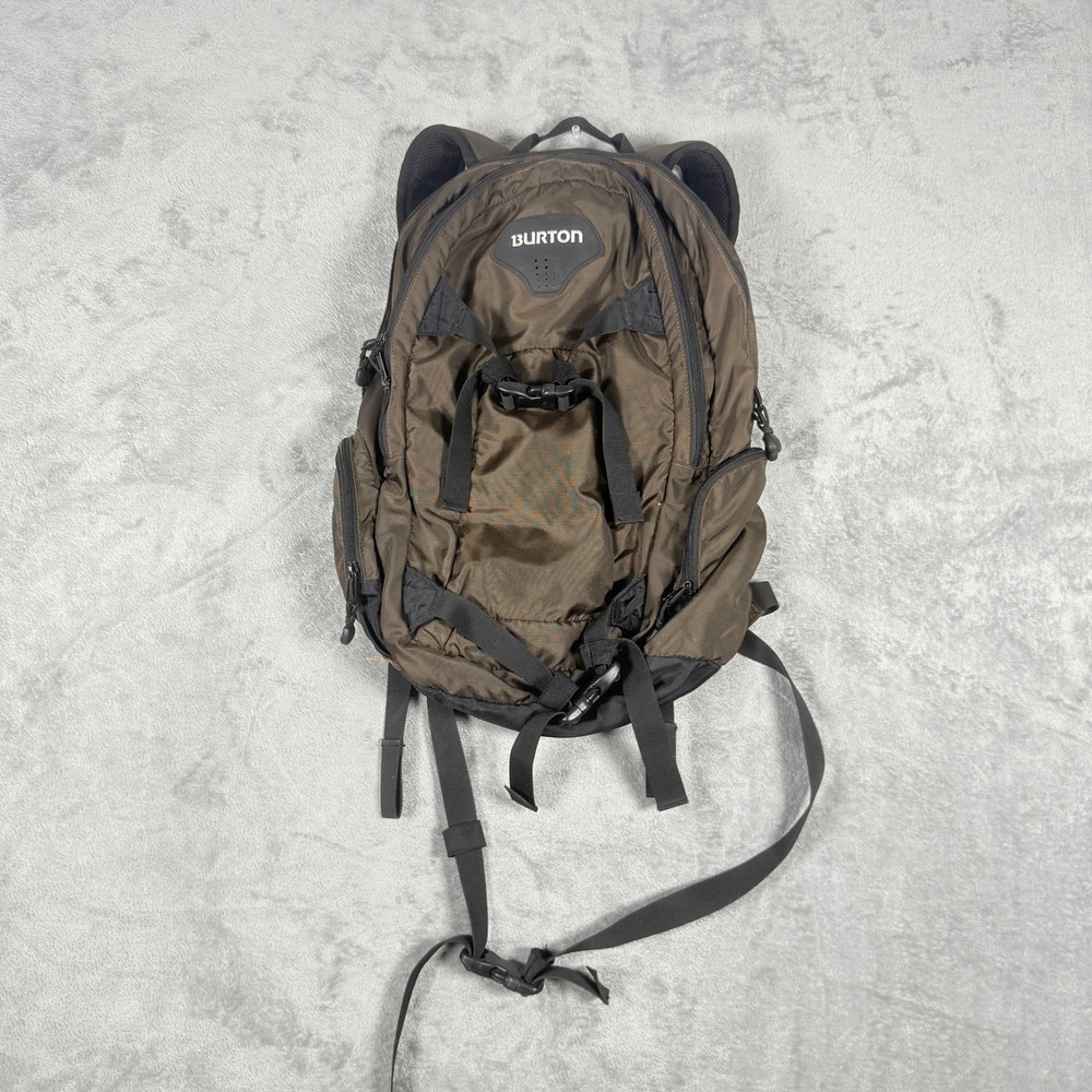Burton Day Hiker Backpack Brown Turquoise Board Carry Straps